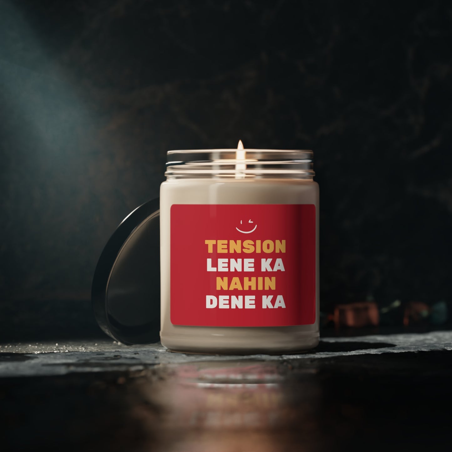 Tension Lene Ka Nahin Dene Ka Soy Candle, 9oz