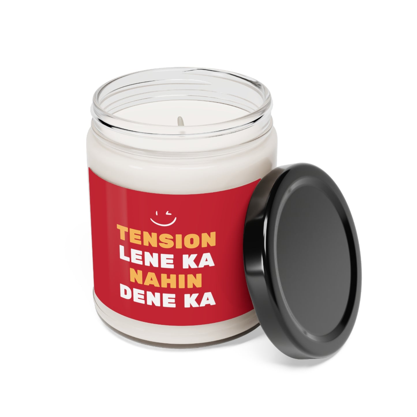 Tension Lene Ka Nahin Dene Ka Soy Candle, 9oz