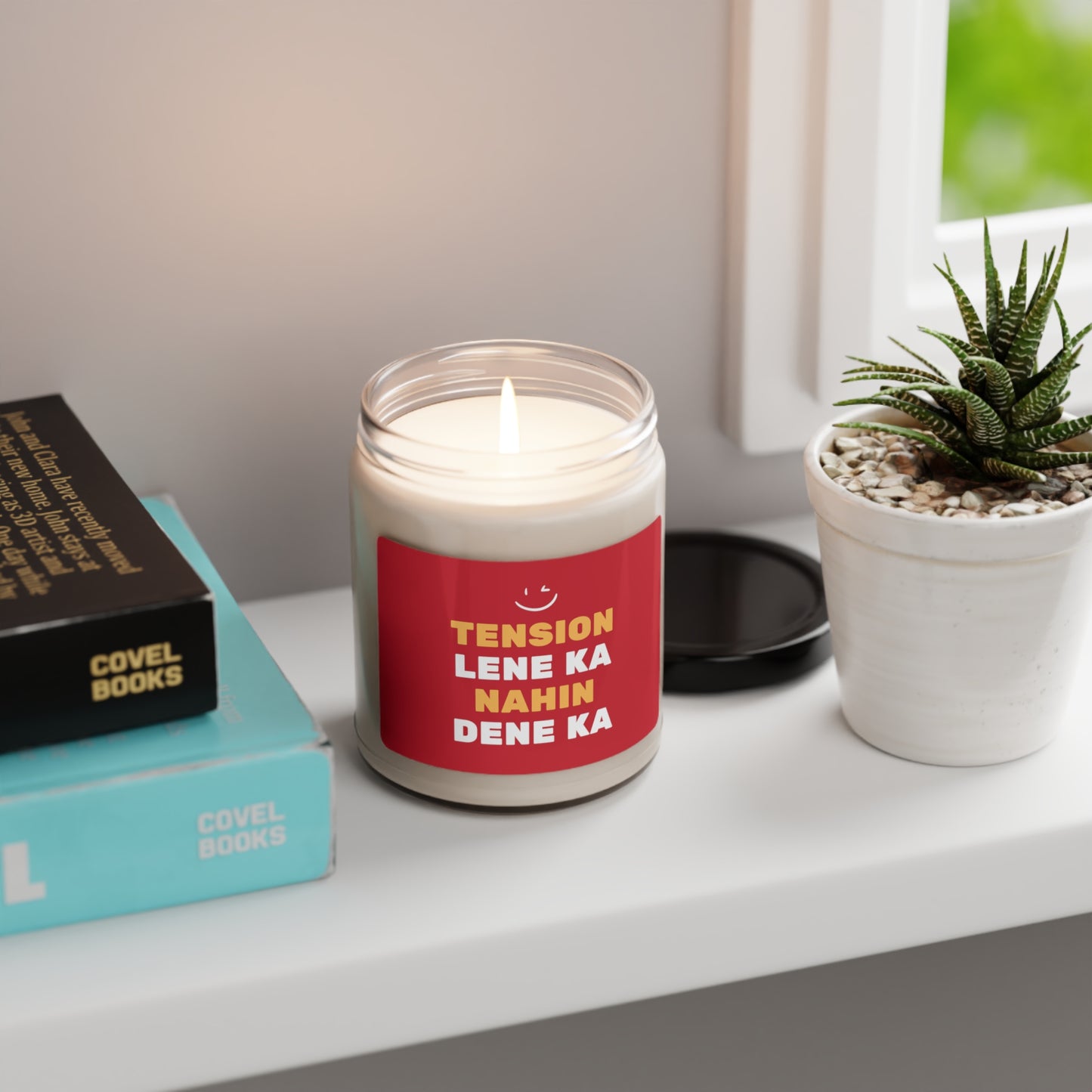Tension Lene Ka Nahin Dene Ka Soy Candle, 9oz
