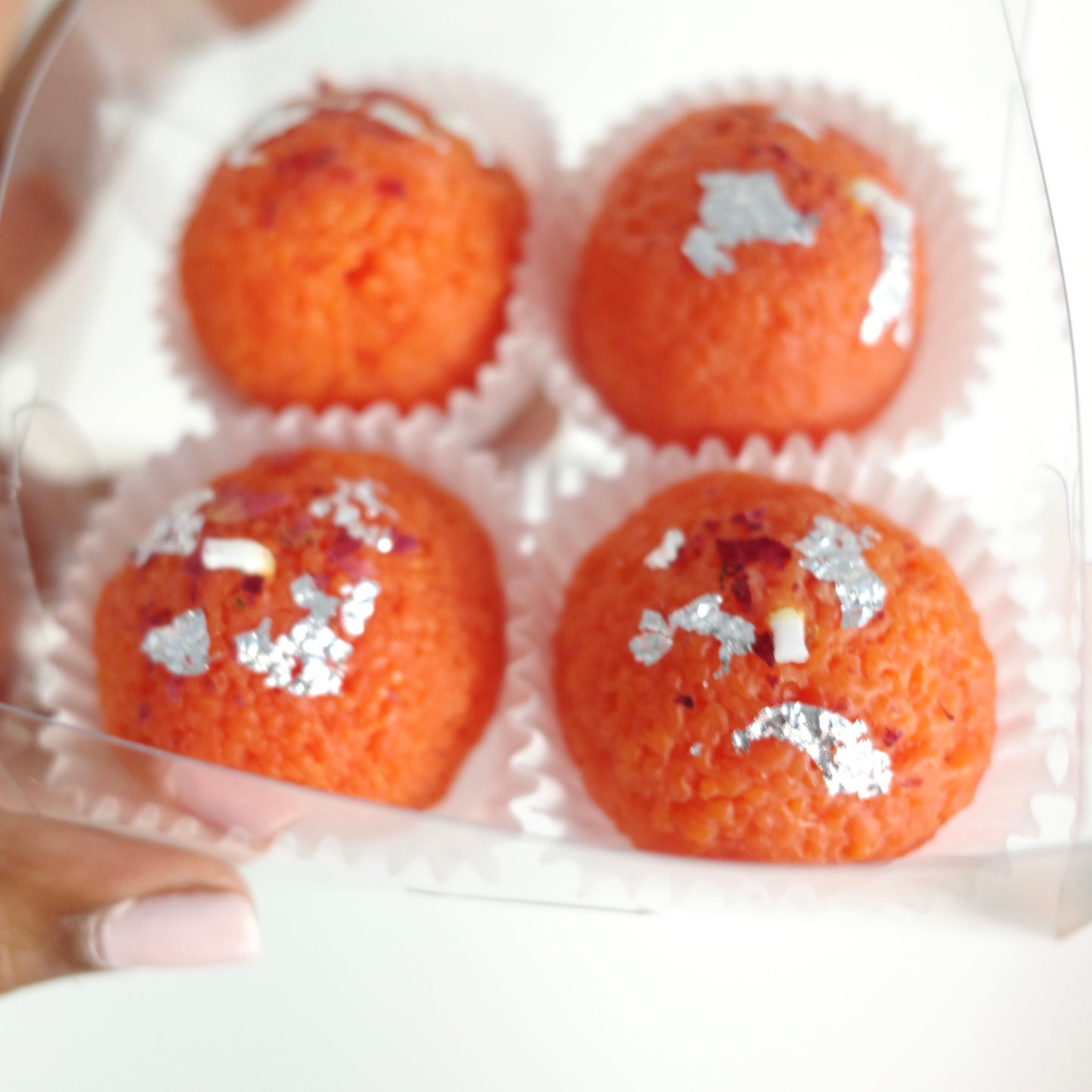 Motichoor Ladoo Candle – Set of 4 | Handmade Soy Wax | Made in New York