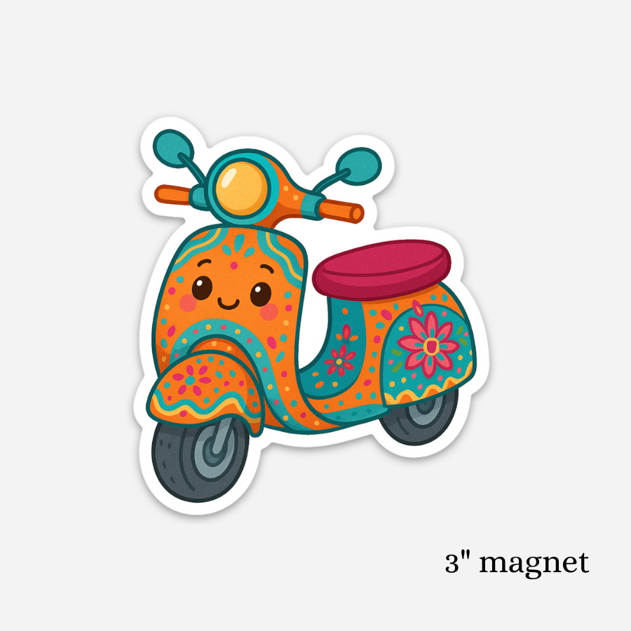 Decorated Scooter Magnet – SD Exclusive