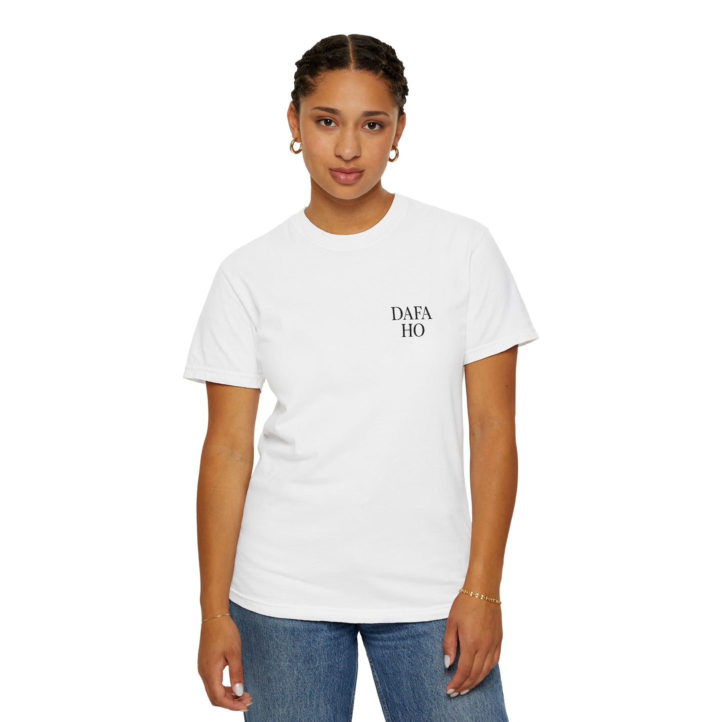Dafa Ho Embroidered Tee - White