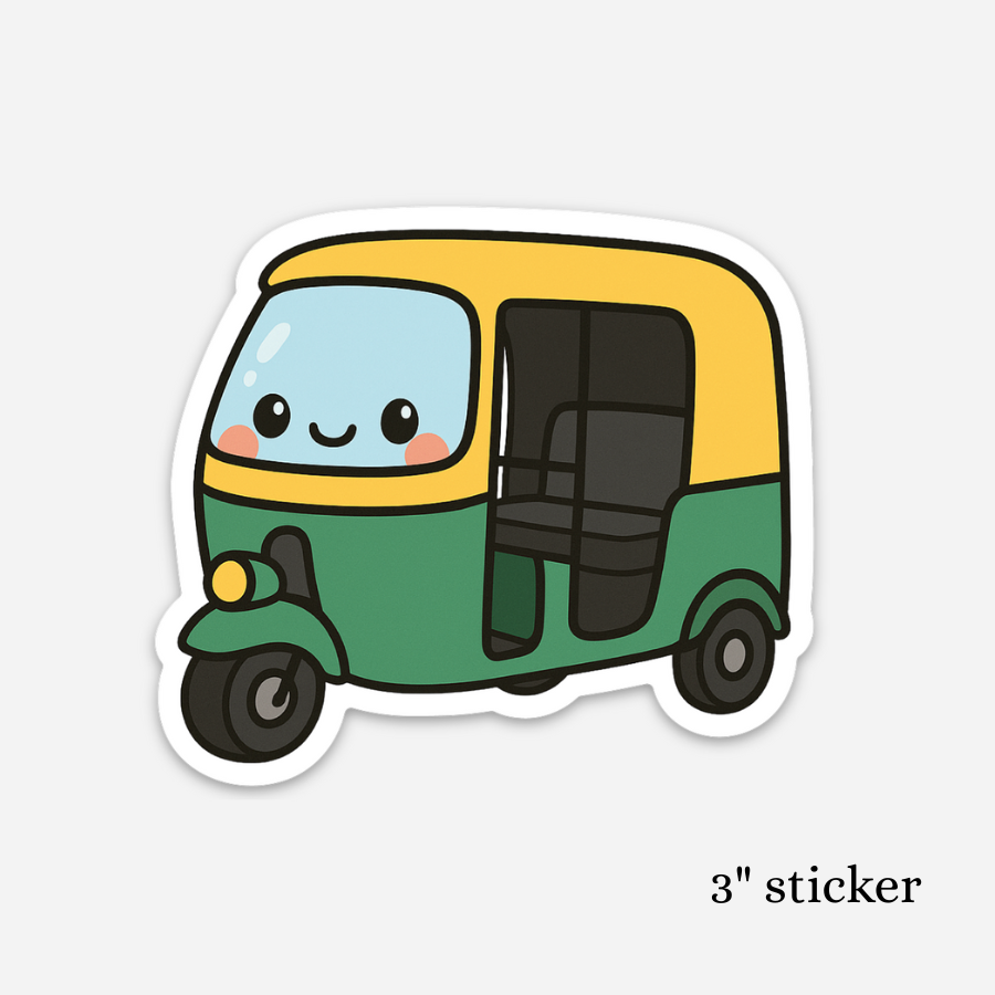Auto Rickshaw Sticker – SD Exclusive