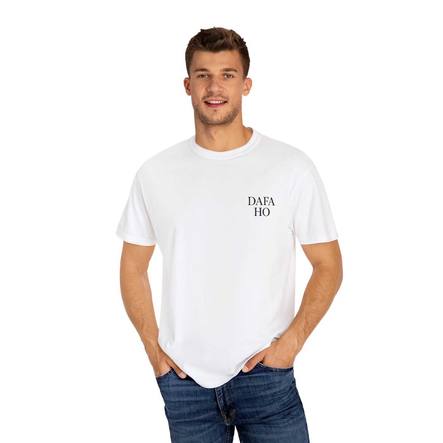 Dafa Ho Embroidered Tee - White
