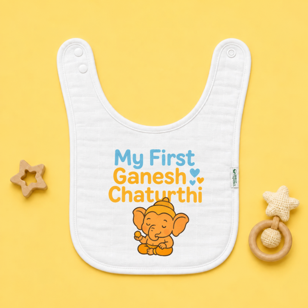 “My First Ganesh Chaturthi” Baby Bib
