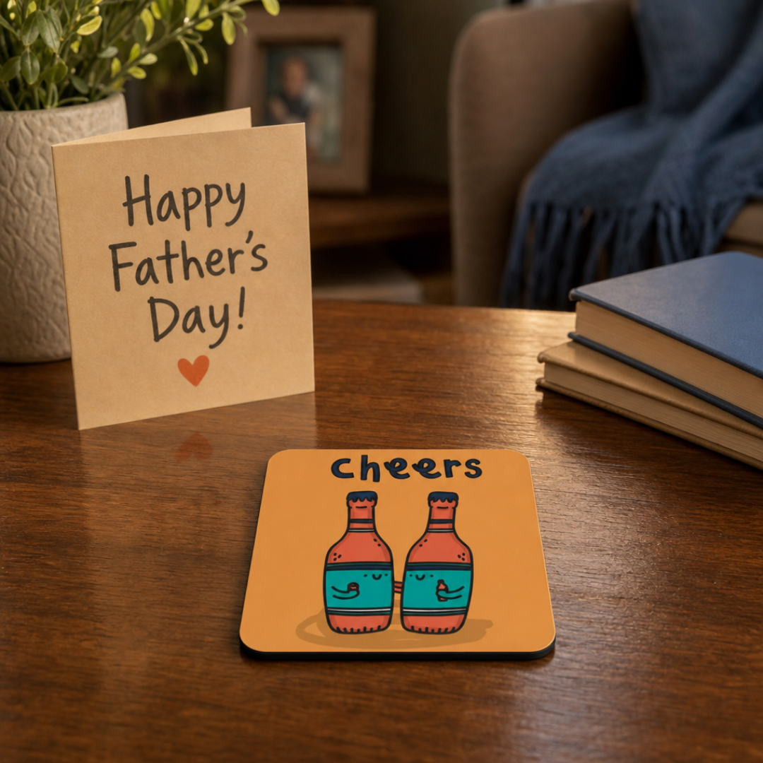 An Amazing Dad Coaster