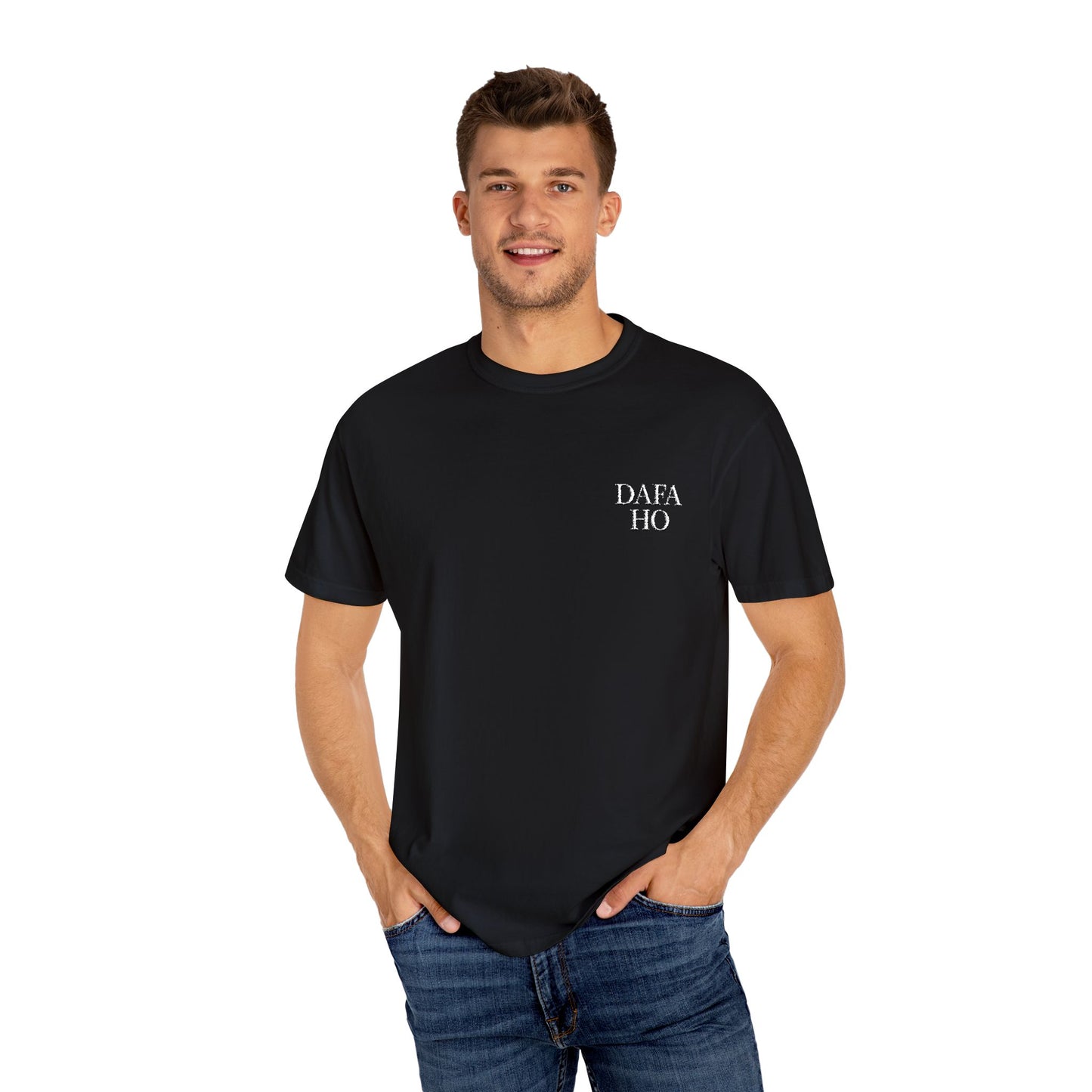 Dafa Ho Embroidered Tee - Black
