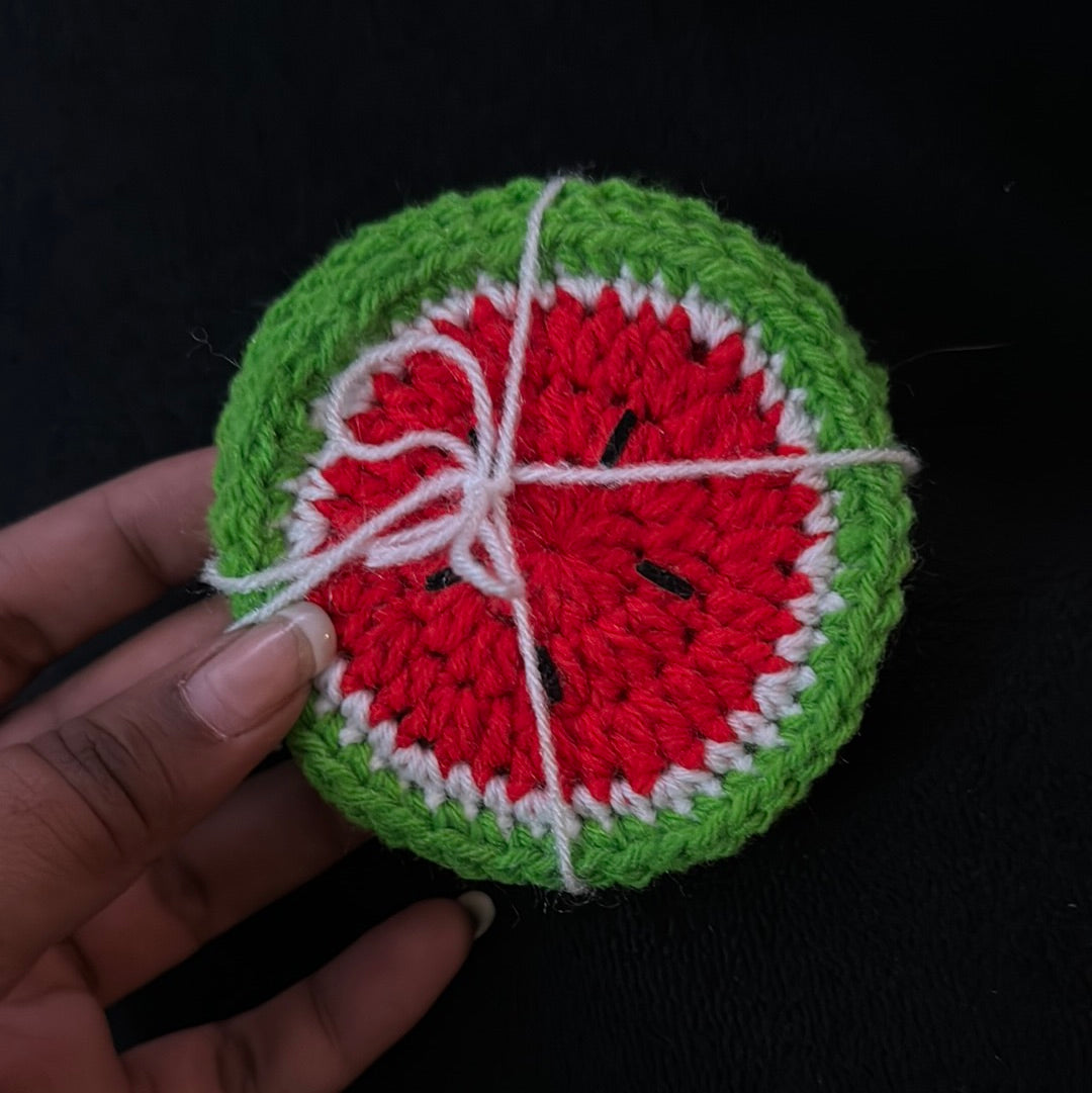 CraftTunnel Watermelon Coasters Set of 4