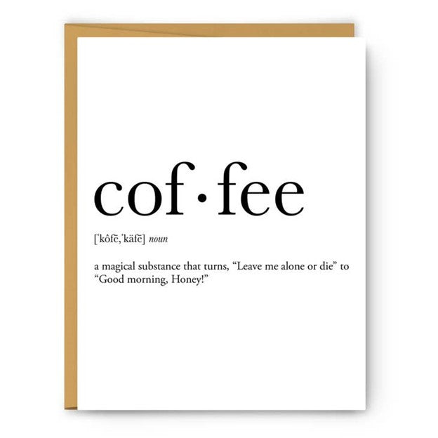 Coffee Definition (Magical) - Everyday Card