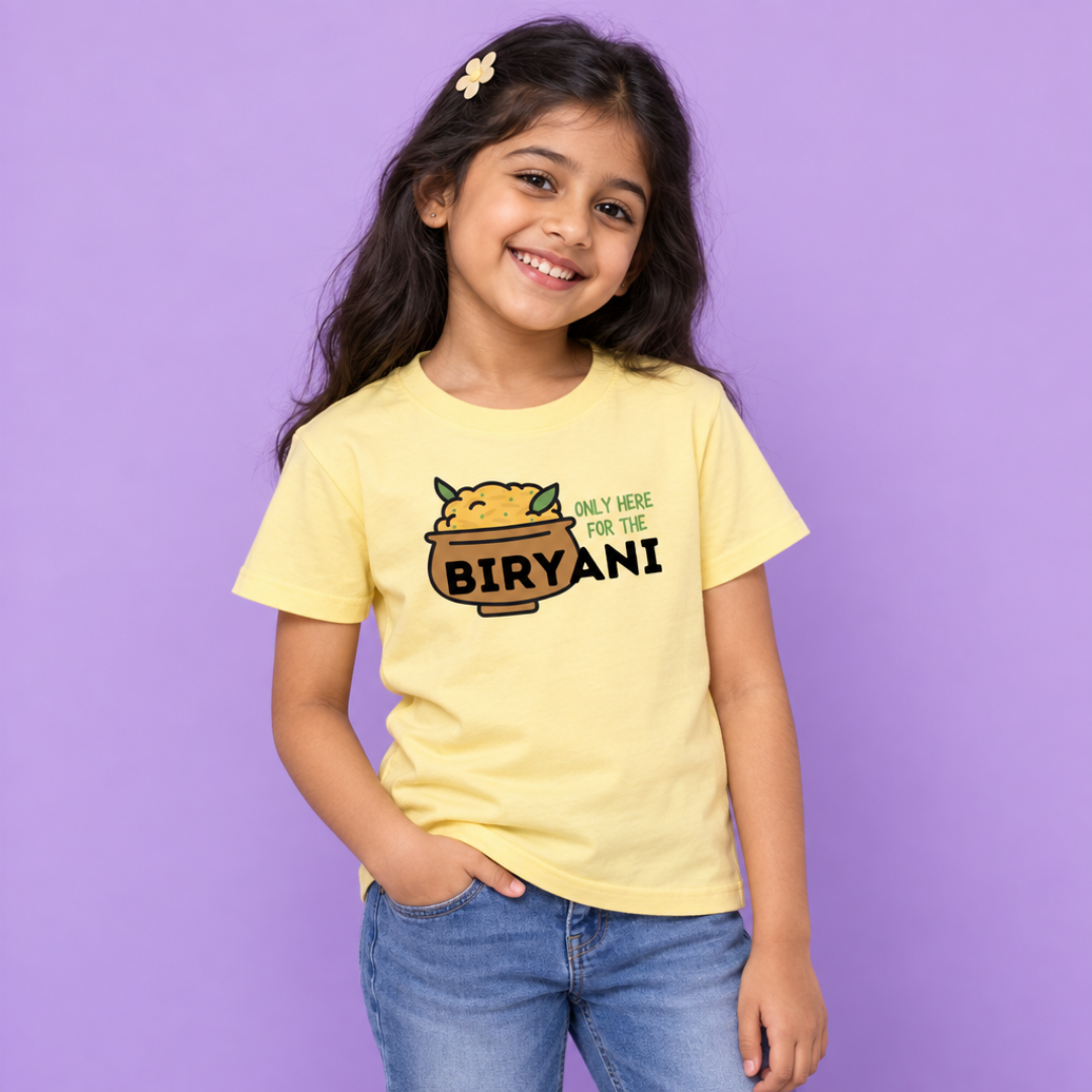 “Only Here for the Biryani” Youth Shirt
