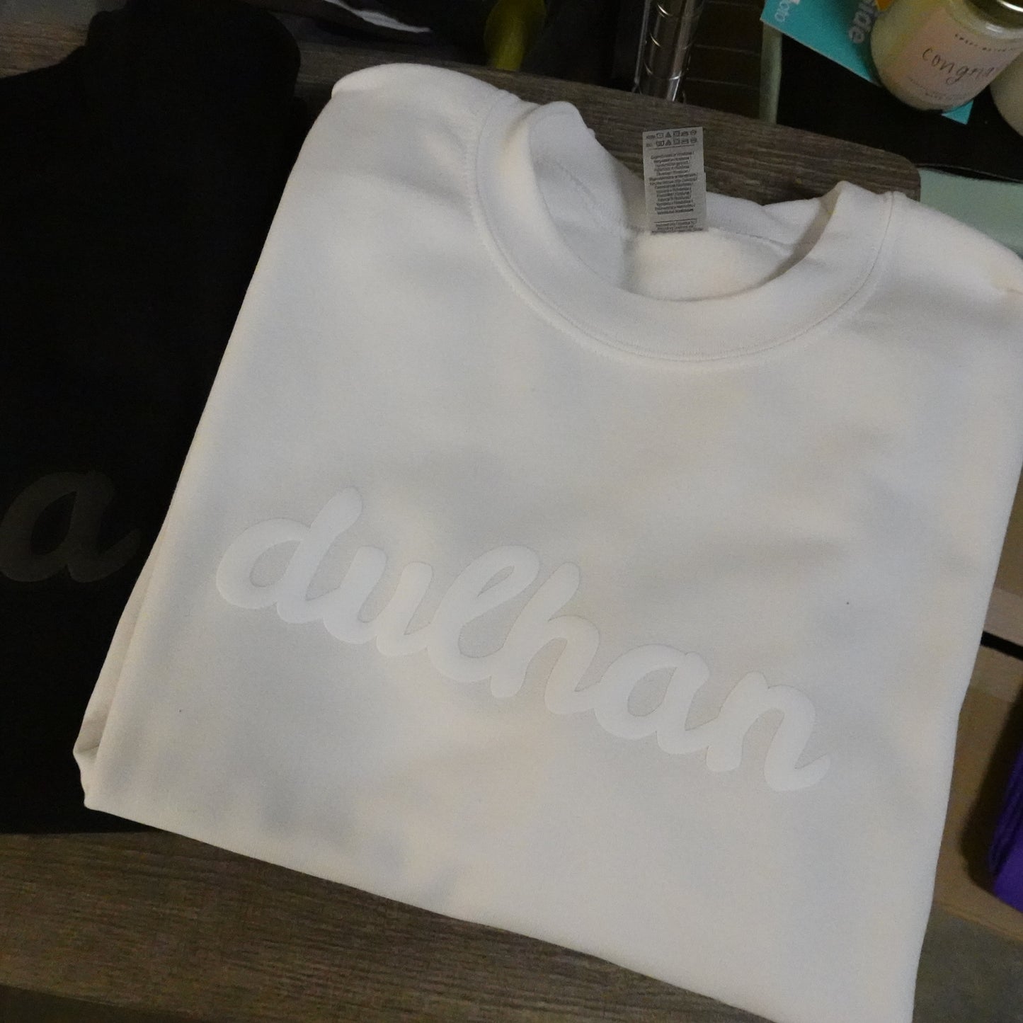 DULHAN Puff Print Crewneck