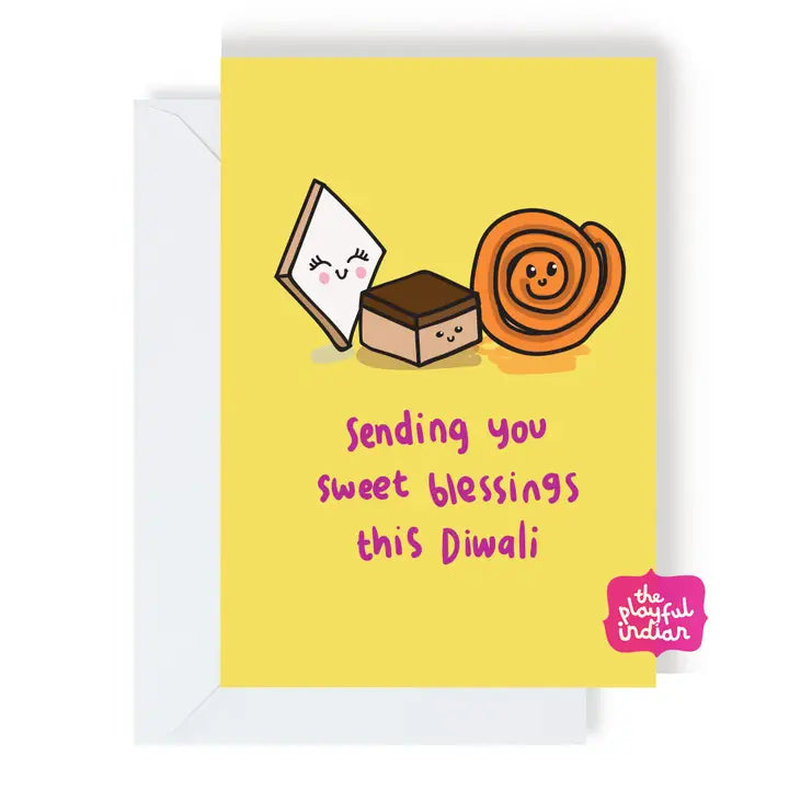 Sending the Sweetest Blessings Diwali Greeting Card