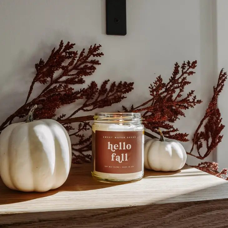 Hello Fall 9 oz Soy Candle