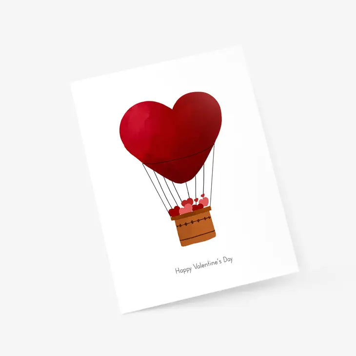 Hot Air Balloon - Valentine's Day Card