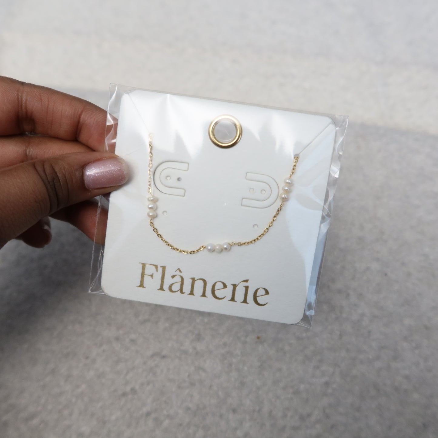 18K Non-Tarnish Petite Pearl Chokers - Yellow Gold