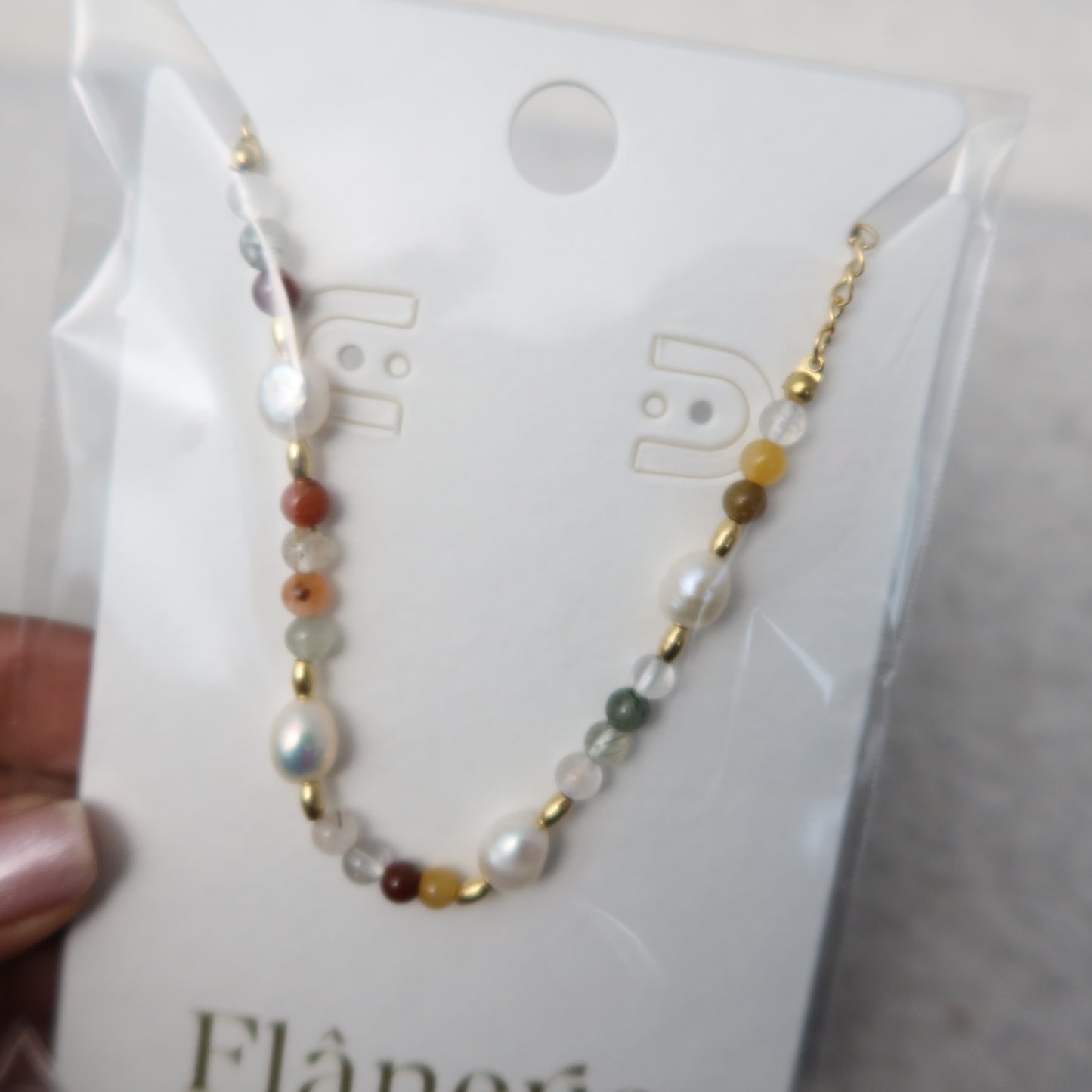 18K Non-Tarnish Bohemian Stone and Bead Bracelet - Jolin Rose