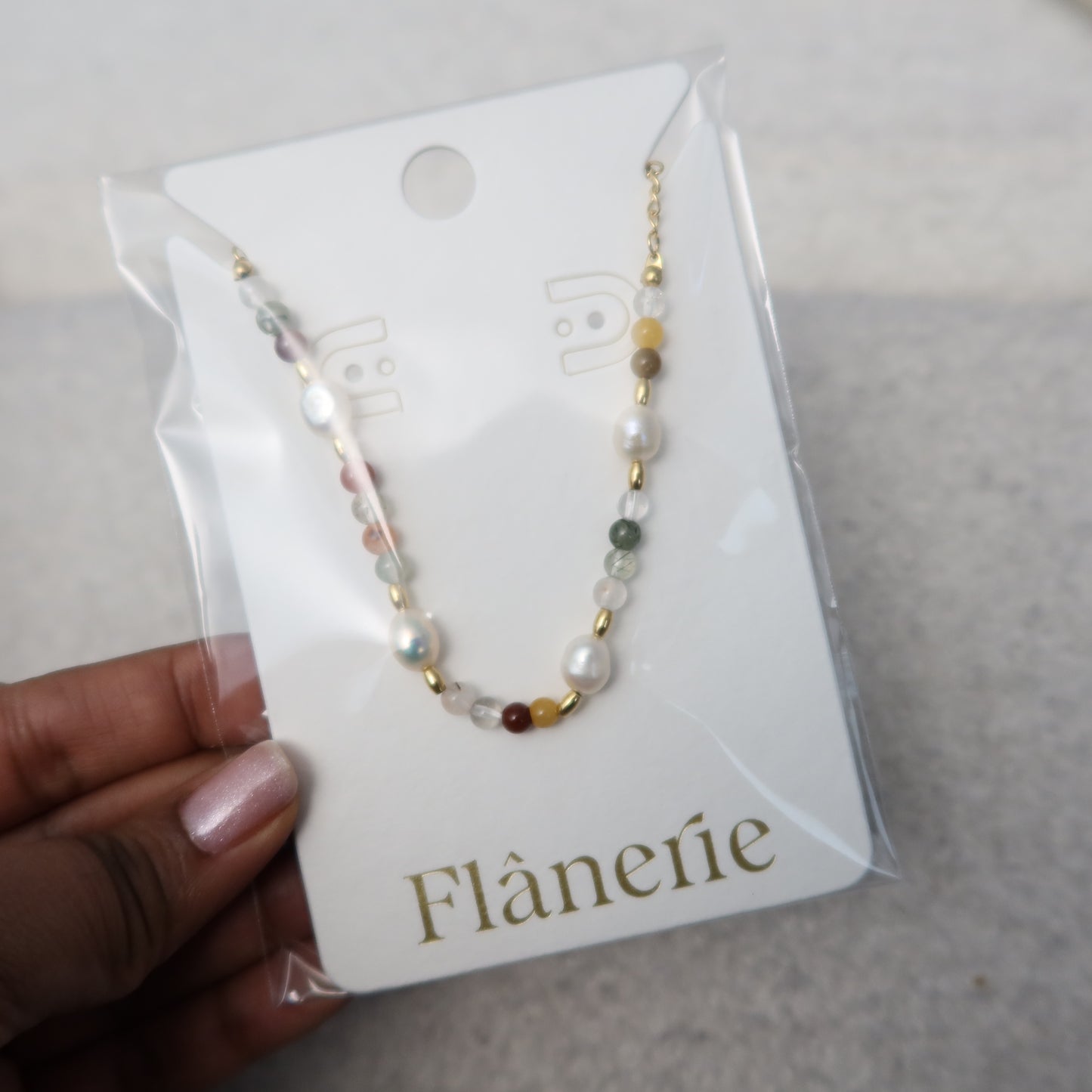 18K Non-Tarnish Bohemian Stone and Bead Bracelet - Jolin Rose