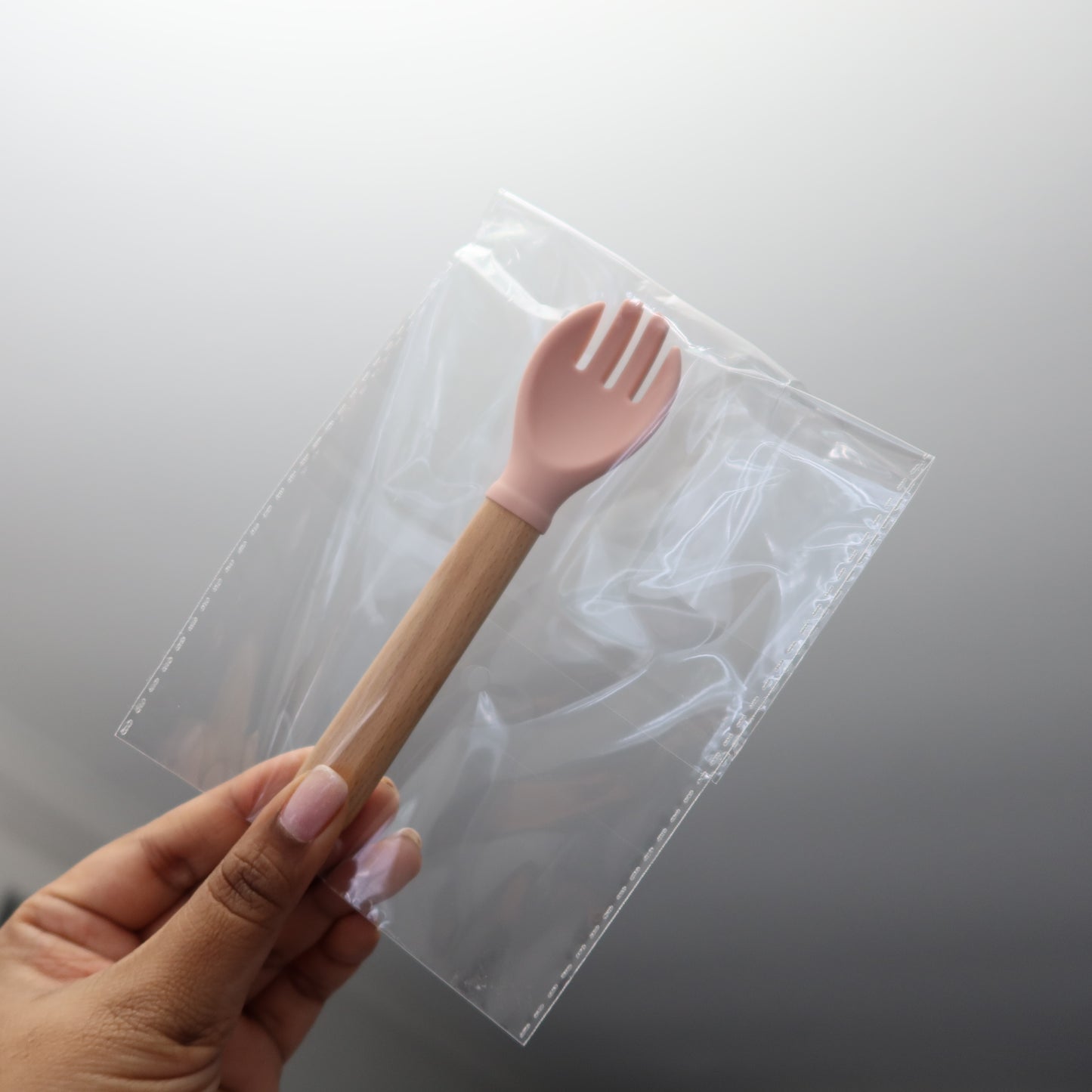 Silicone Baby Forks - Light Pink