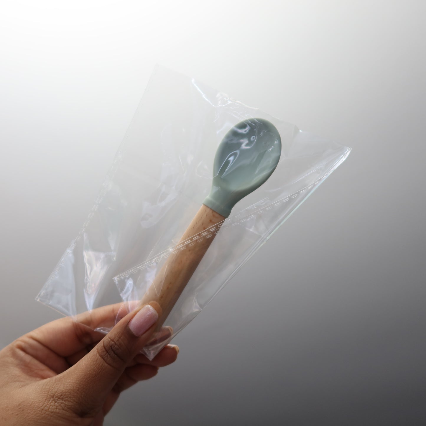 Silicone Baby Spoons - Mint