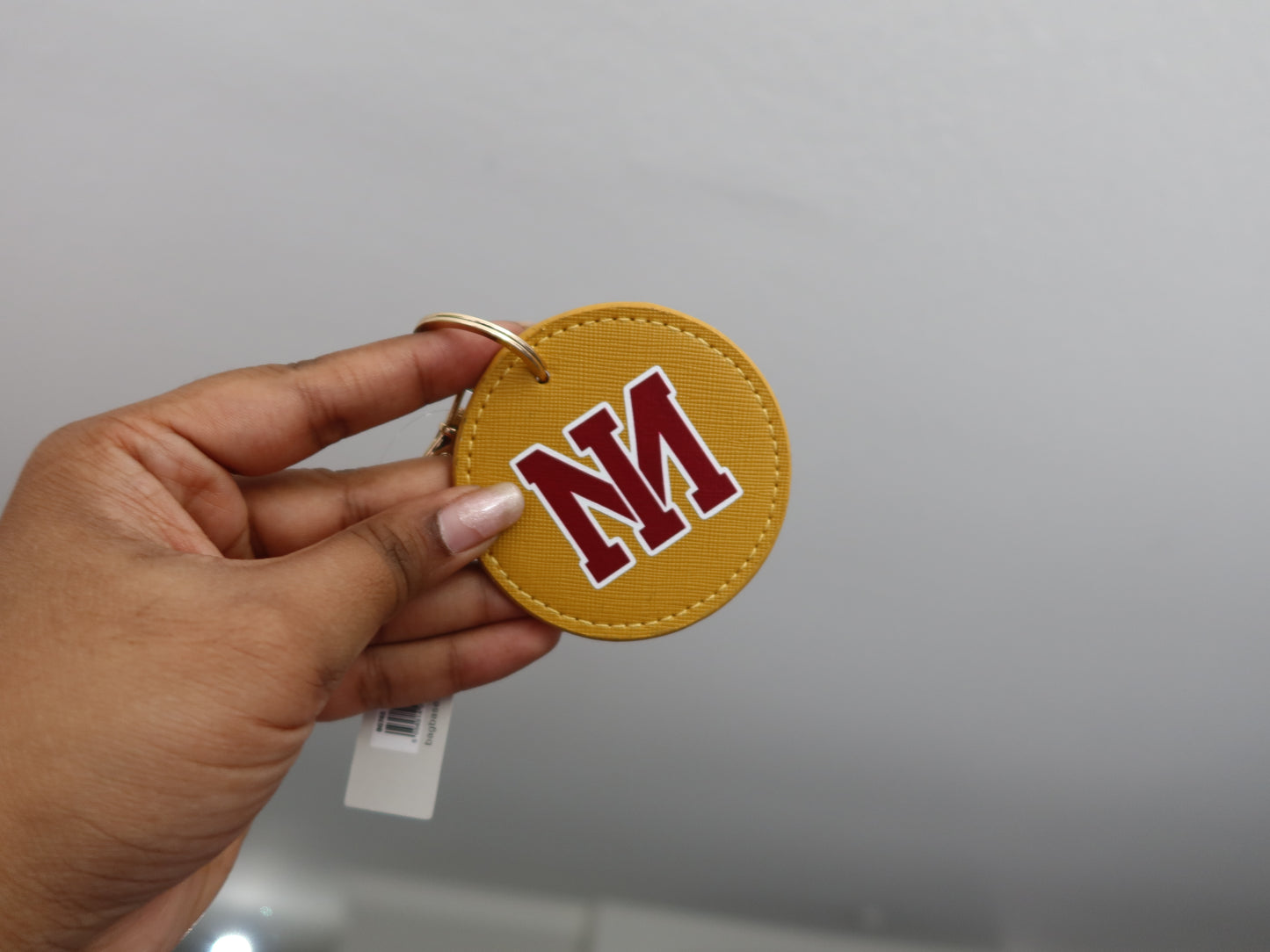 MI Keychain - Mustard Yellow Circle