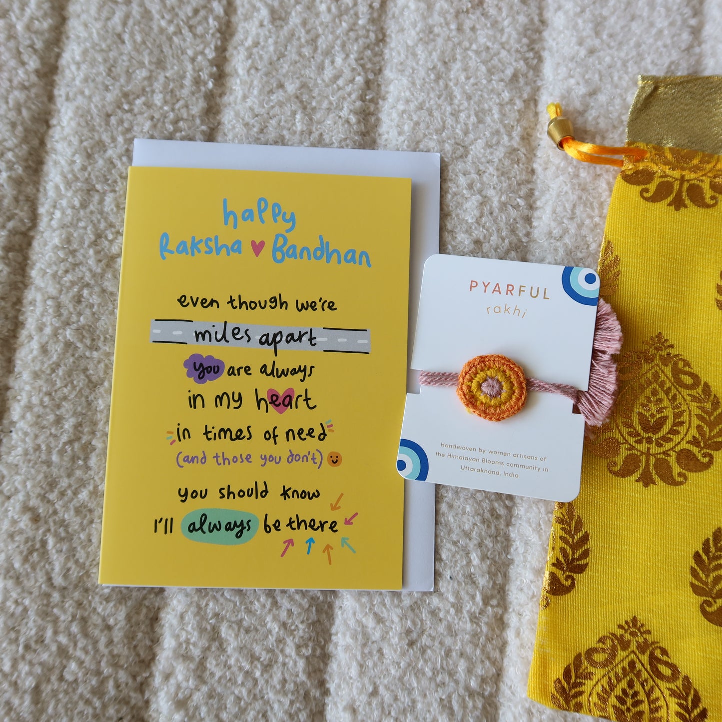 Miles Apart, Always in Heart Rakhi Bundle