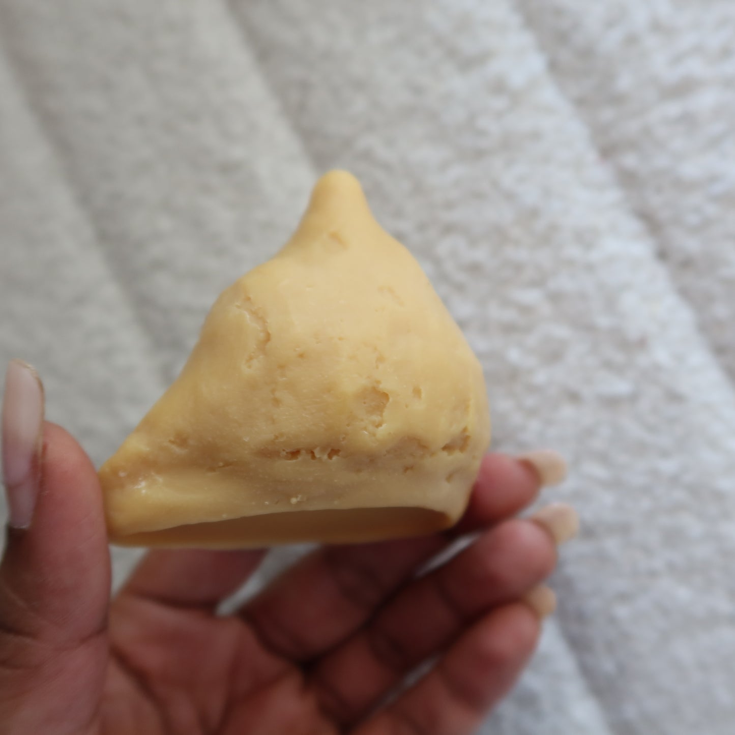Samosa Candle – Handmade Soy Wax with Ginger & Spice Scent (2.9 x 3 inch)