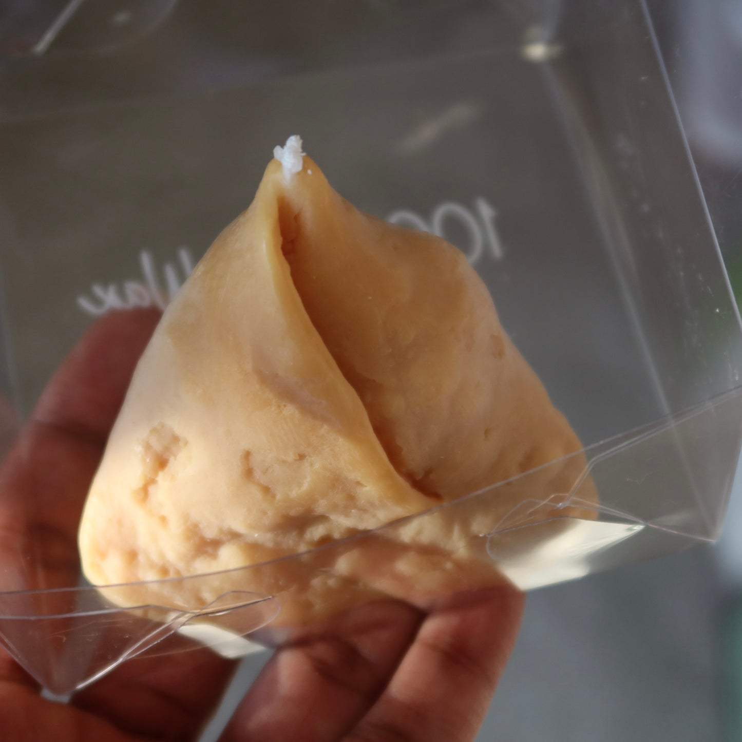 Samosa Candle – Handmade Soy Wax with Ginger & Spice Scent (2.9 x 3 inch)