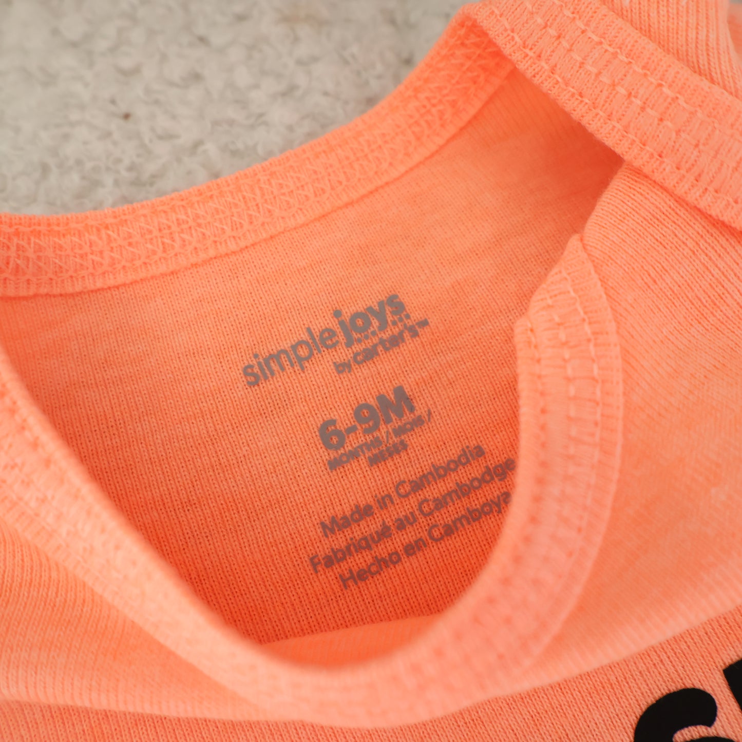 Please Pass Me to My Nani Onesie – Orange (6–9M)