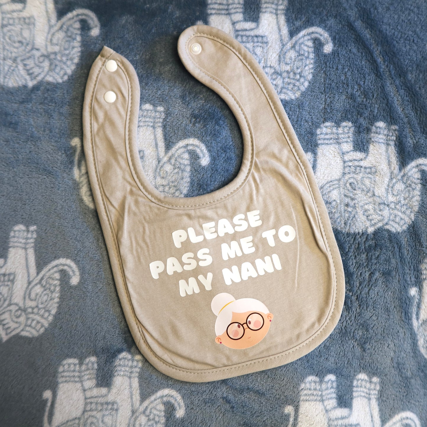 Please Pass Me To My Nani Baby Bib