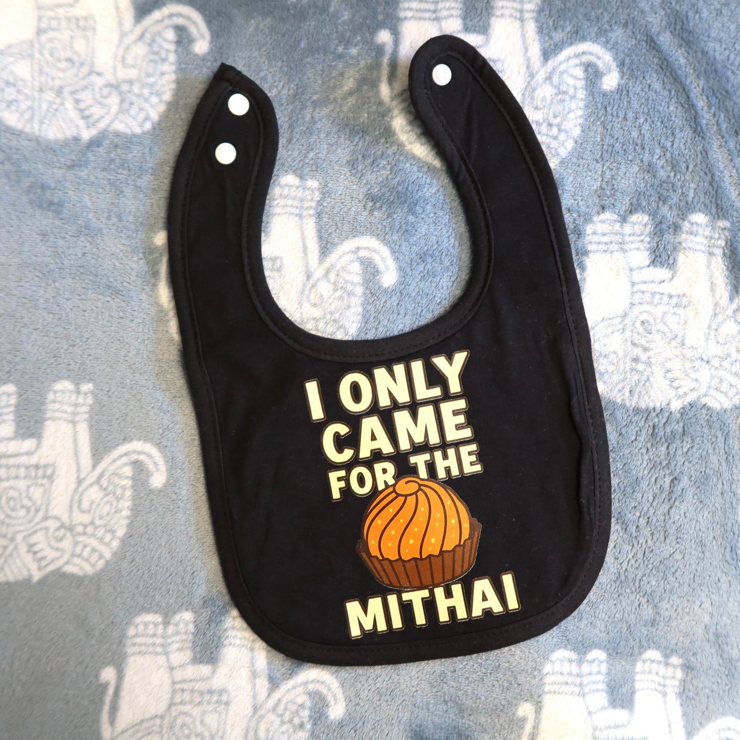 I Only Came For The Mithai Baby Bib