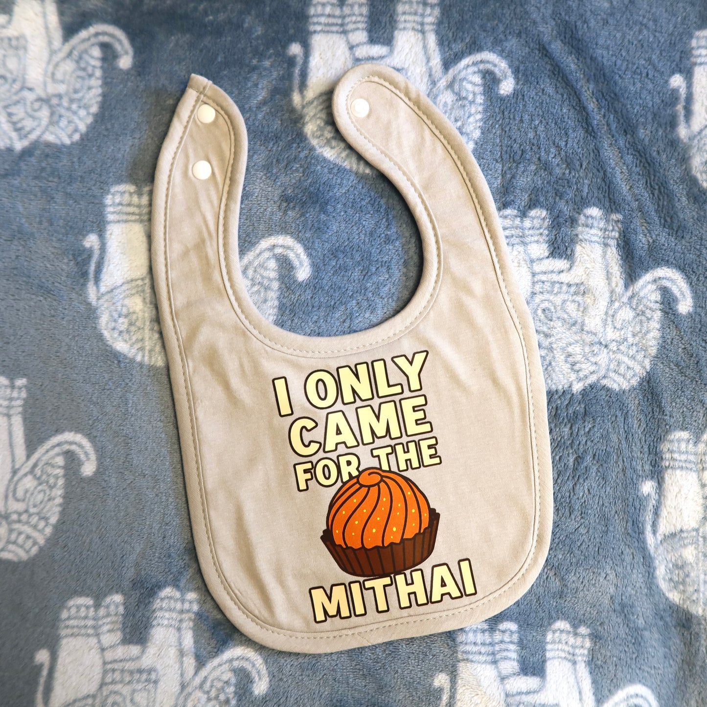 I Only Came For The Mithai Baby Bib
