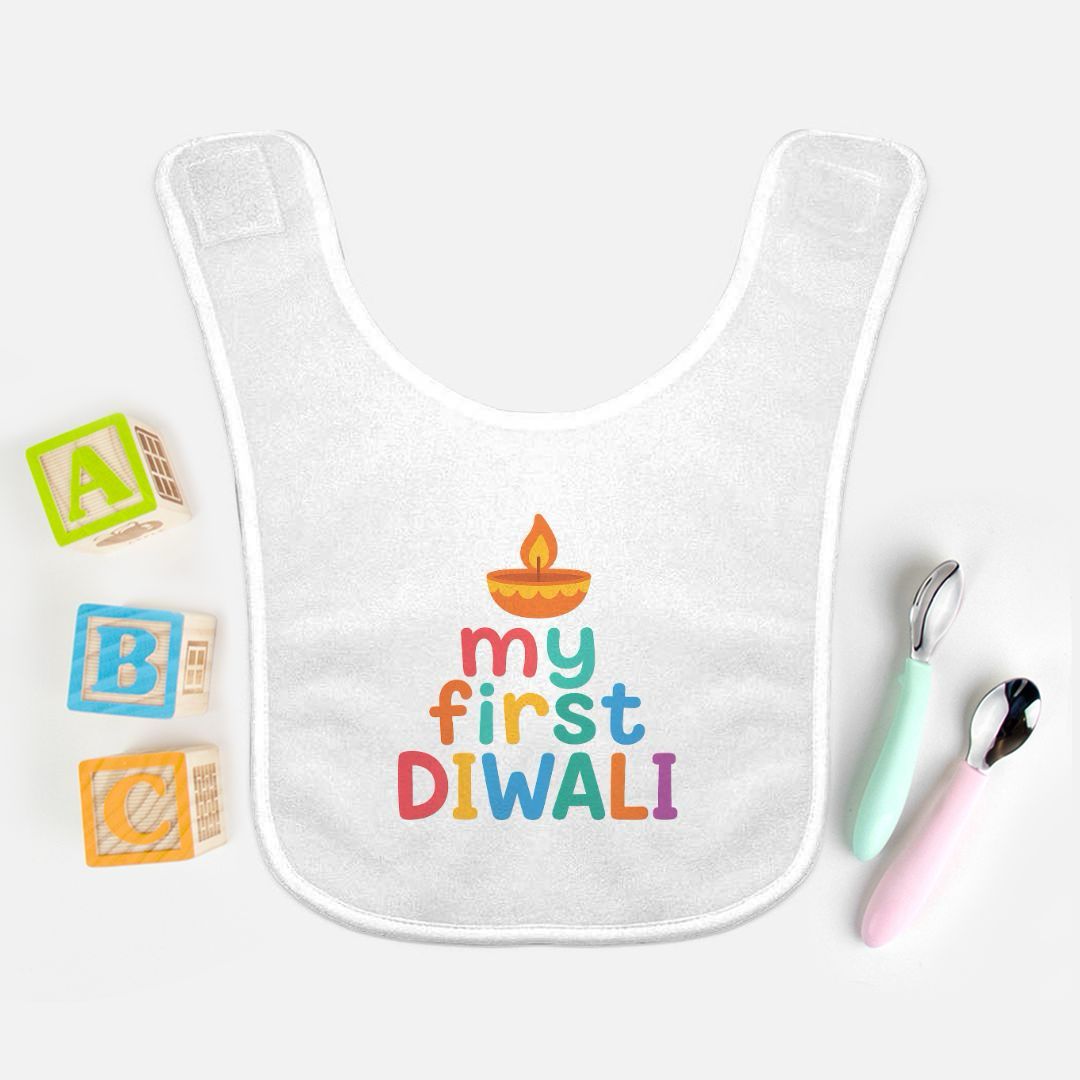"My First Diwali" Baby Bib