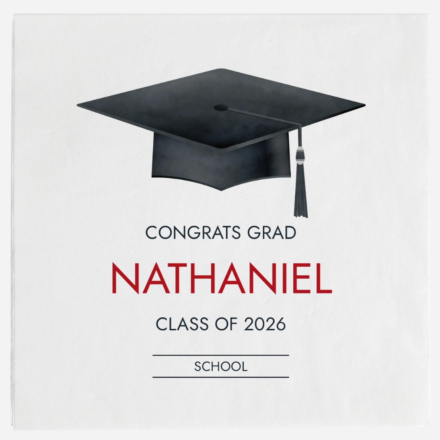 Custom Graduation Napkins - Set of 100