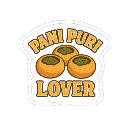 Pani Puri Lover 2x2 Sticker