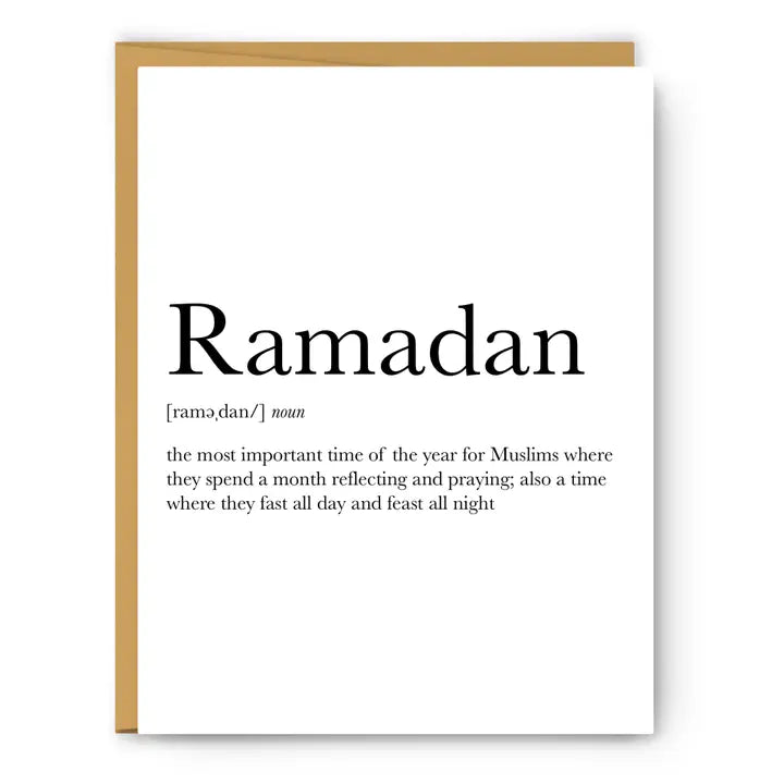 Ramadan (Feast) Definition - Eid & Ramadan Card