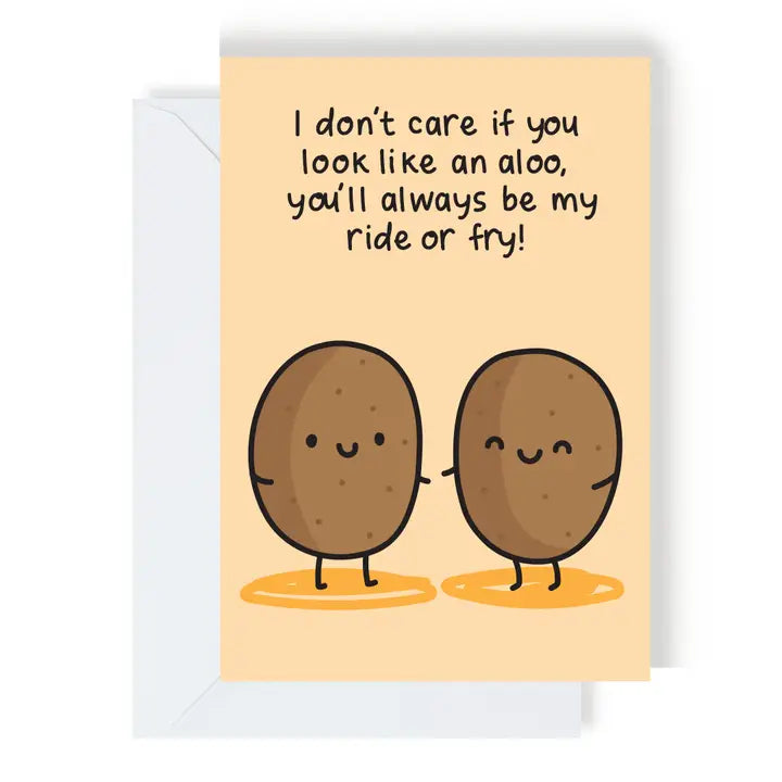Ride or Fry Greeting Card