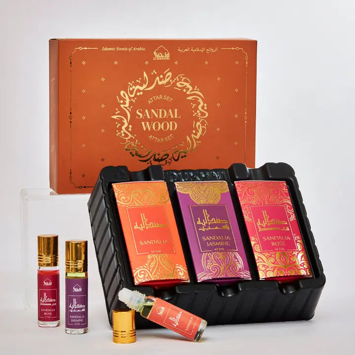 Sandalwood Attar Set | Authentic Fragrance Oils For Gifting