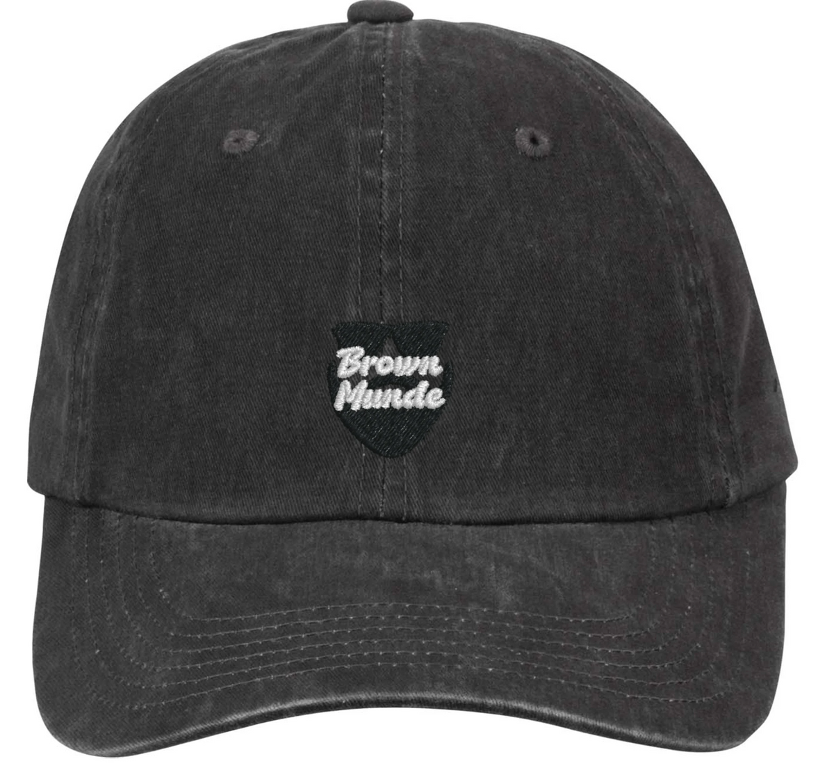 "Brown Munde" Baseball Cap (Black Edition) – SD Exclusive
