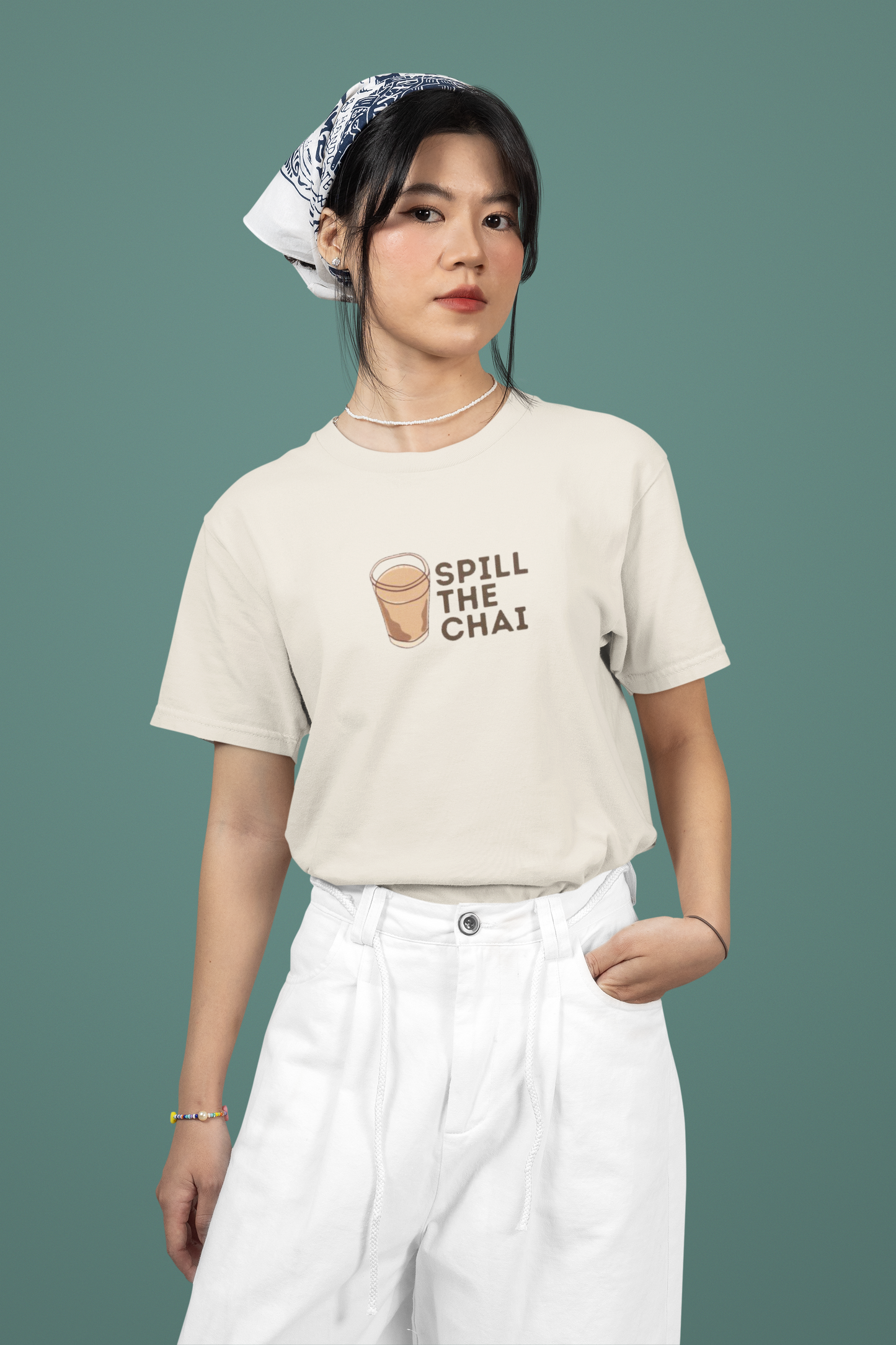 Spill The Chai Tee - Ivory