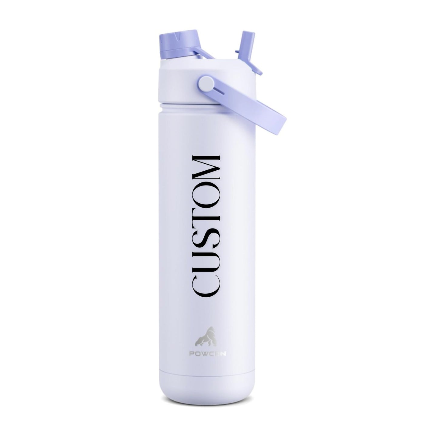 Lavender Frost Custom Water Bottle – 26oz