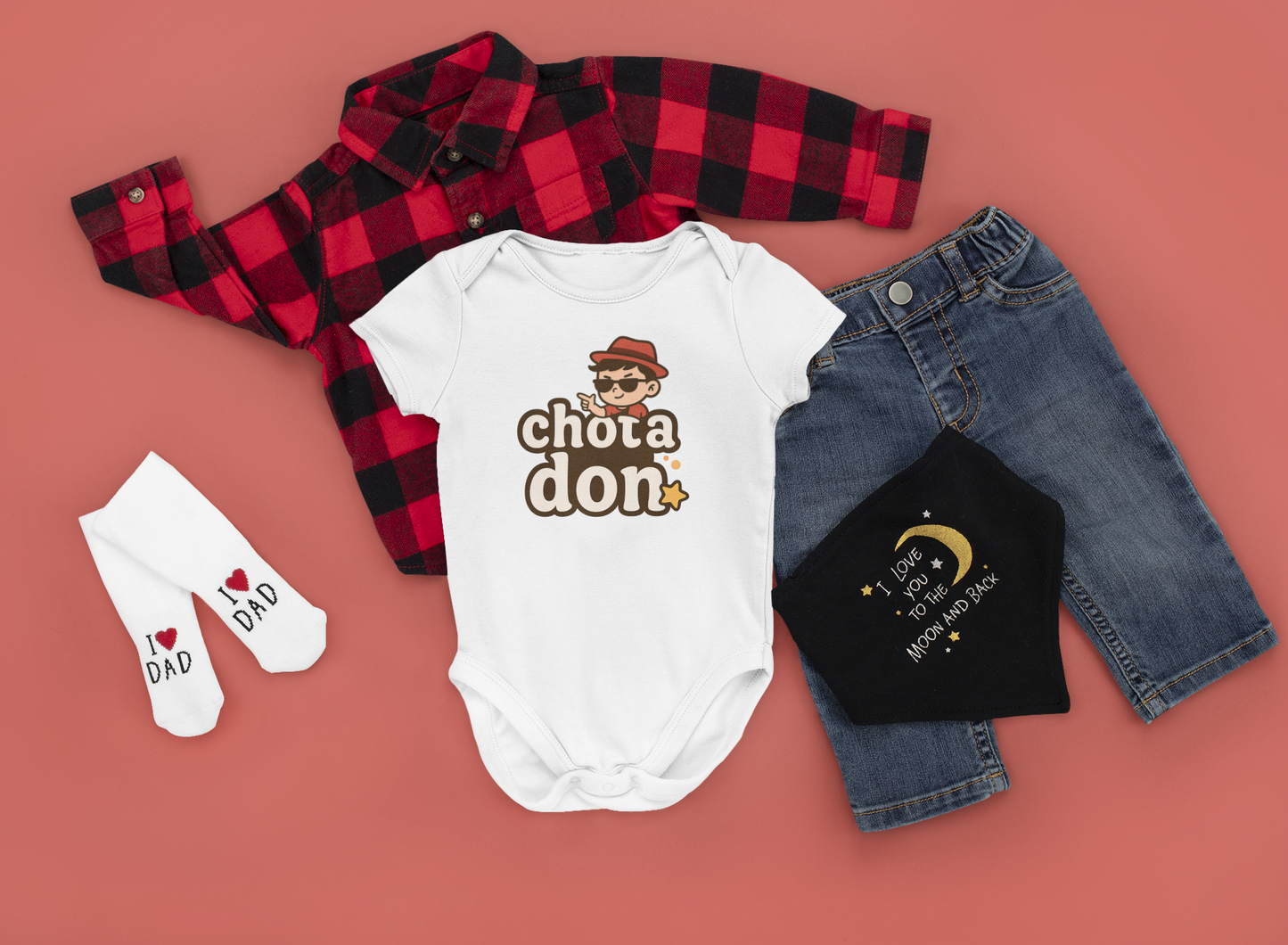"Chotah Don" Baby Onesie - White