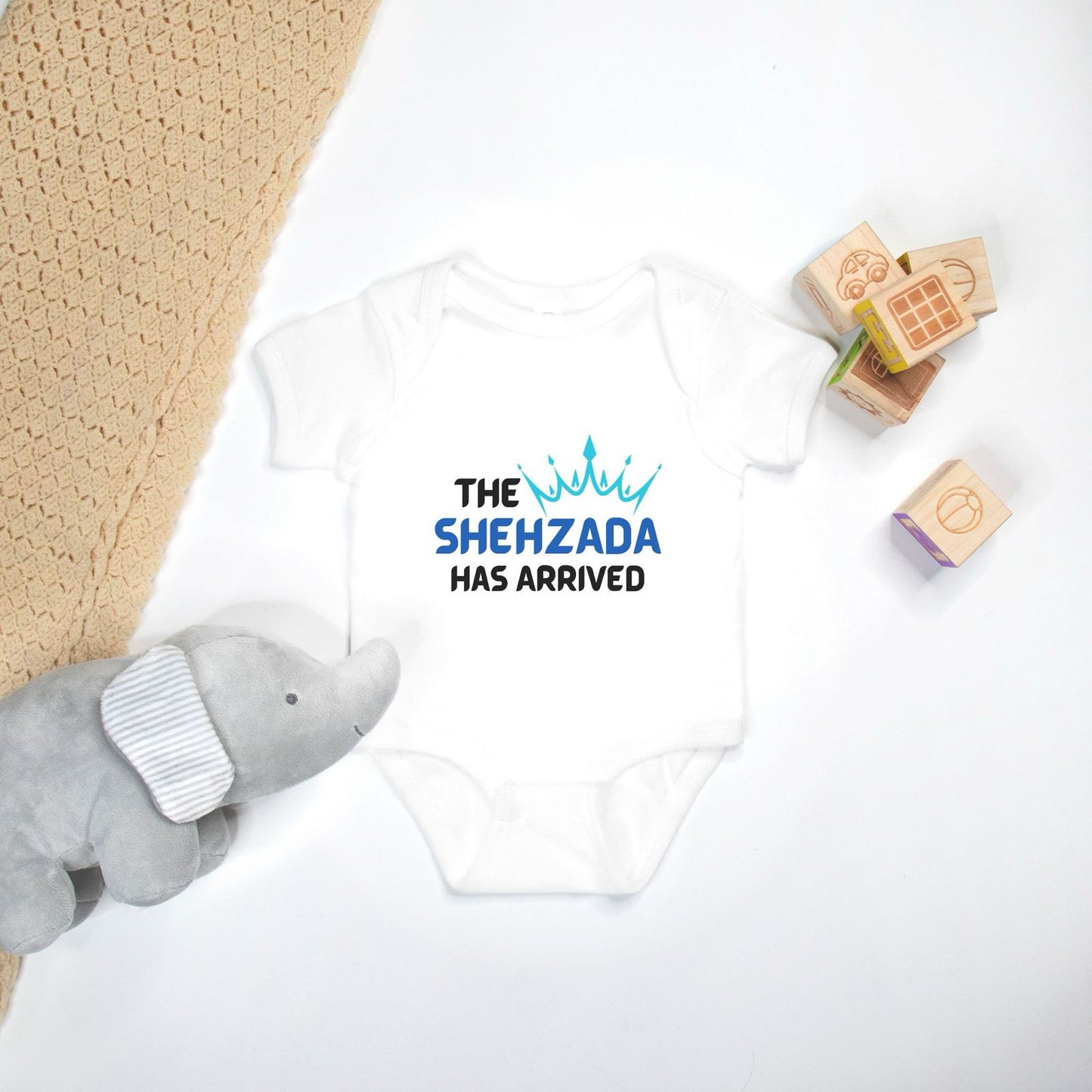 "The Shehzada Has Arrived" Baby Onesie