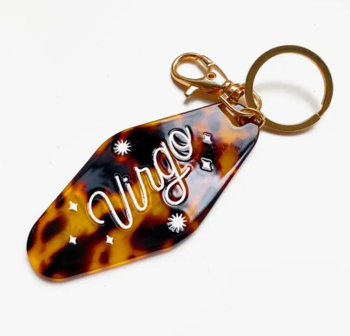 Virgo Horoscope Motel Keychain