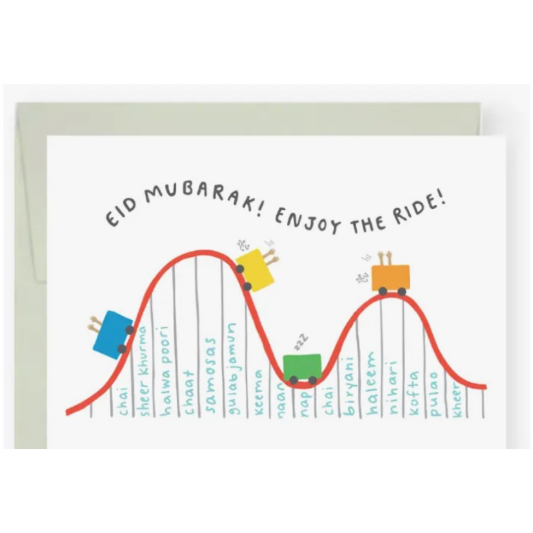 Eid Roller Coaster Card