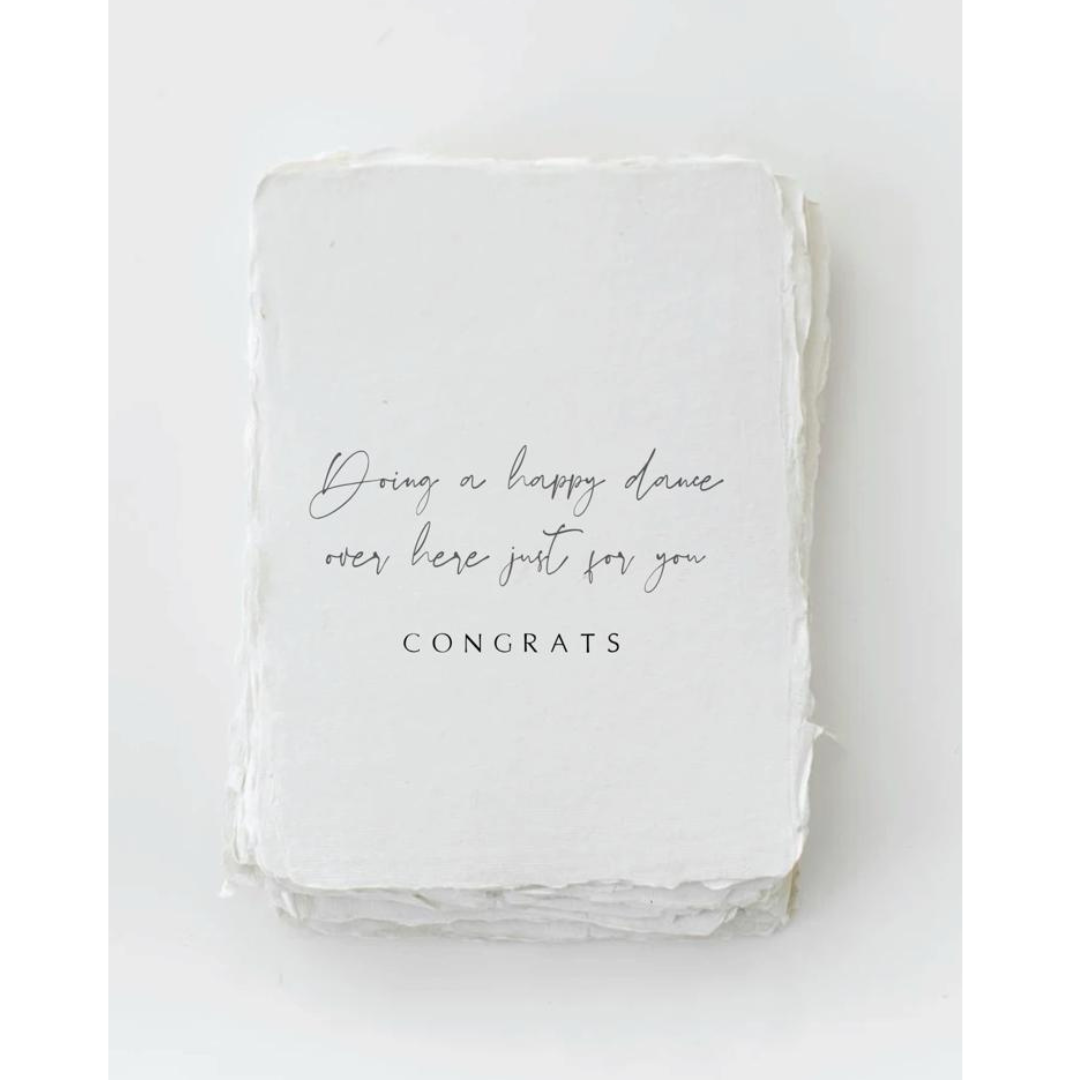 "Happy Dance For You" Congratulations Greeting Card