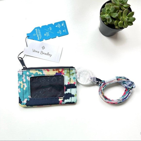 Zip ID Lanyard Set - Happy Blooms Cross Stitch