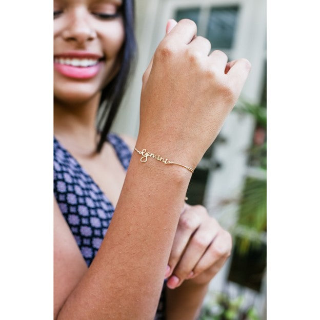 Zodiac Cord Bracelet Gold - GEMINI - May 21 - June 20