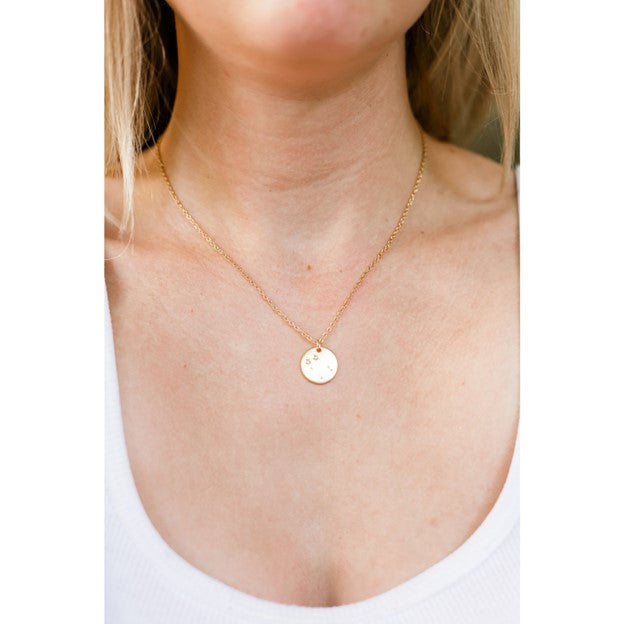 Zodiac Necklace - Gold - GEMINI (May 21-Jun 20)