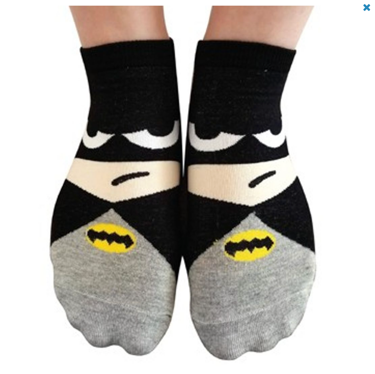 Superhero Cartoon Ankle Socks