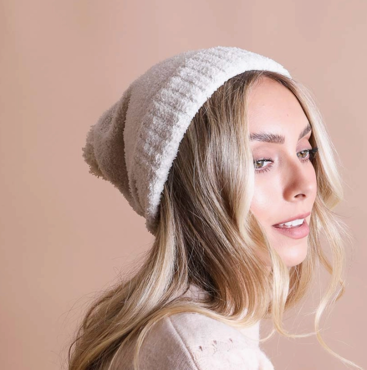 Boucle Pom Beanie - Ivory